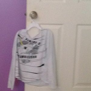 Black white silver and yellow beware of the zombie